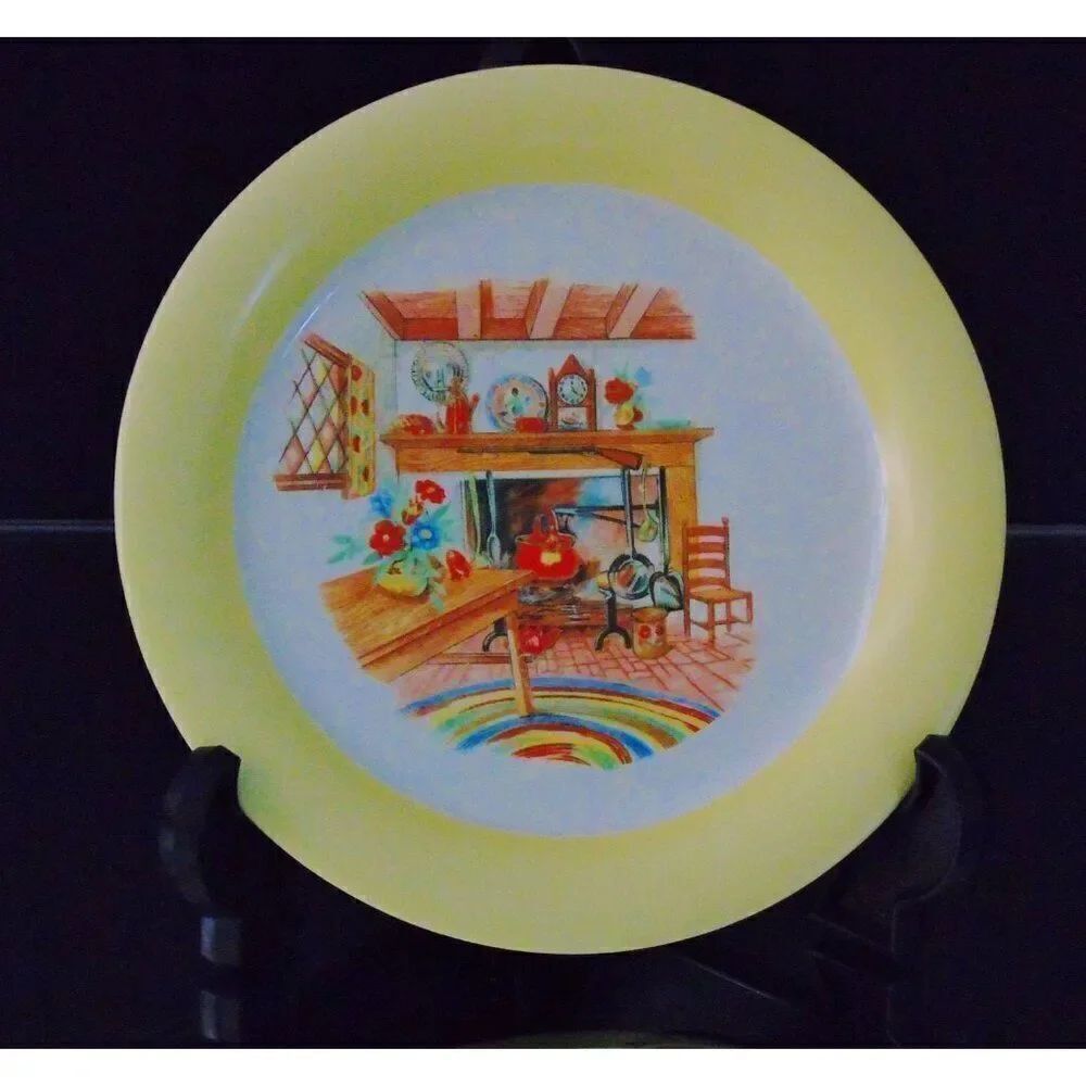 Homer Laughlin Bread Plate Colonial Kitchen Vintage 1943 Pattern Eggshell H43 N5